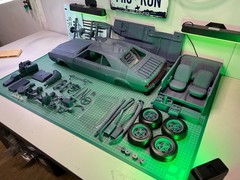 1/8 Scale 1968 AMC Javelin Resin Model Kit with Engine – Huge Size 24 Inch Long