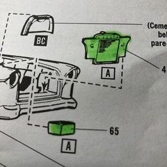 55 Chevy Bel Air Sedan CHASSIS SUSPENSION FOB AMT 1:25 Search LBR Model Parts