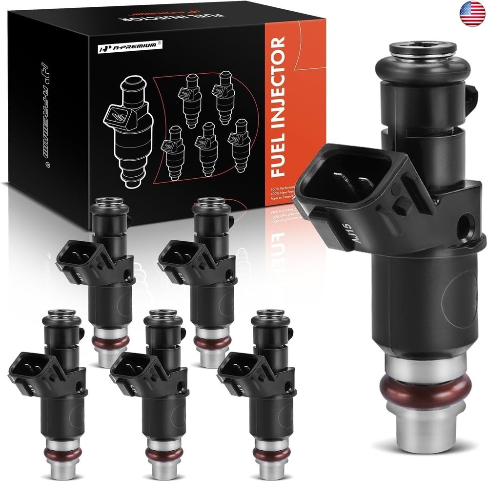A-Premium 8 Holes Fuel Injectors Compatible with Honda Accord 2003-2007, Pilot