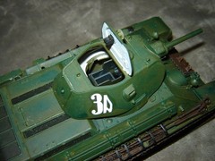 Built 3A Tank 6-3/4 inches long Well Built & Painted Excellent Cond Nice Detail