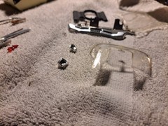 Johan Plastic Car Model Kit Parts 69 Roadrunner 1/25Chassis Engine Clear Trim