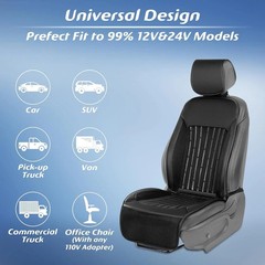 2026 Upgraded Cooling Car Seat Cover Front Seat, 12V-24V Ventilated Cooling Car