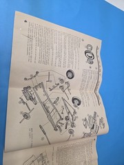 Vtg AMT 1929 Ford Model A Trophy Series 3-in-1 Instruction Sheet Only Original