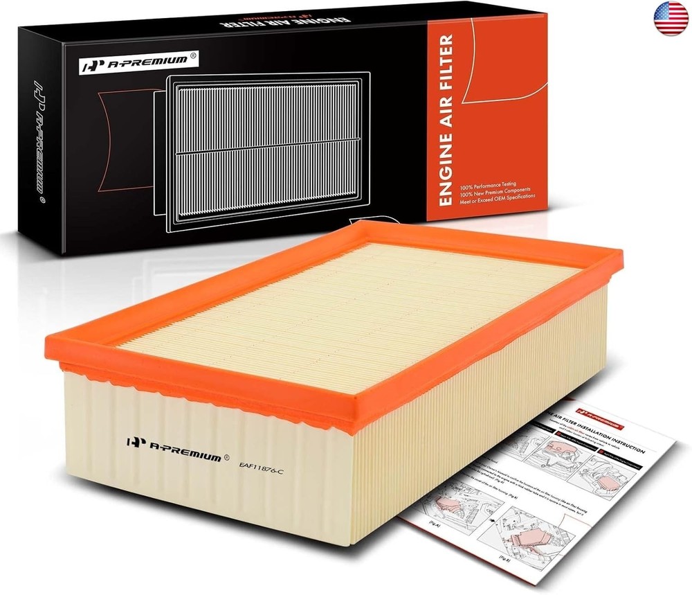 A-Premium Engine Air Filter Compatible with Audi A3, A3 Quattro, Q3, S3, TT