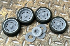 Resin 21/20 Inch: “US Mags Wildcat” Model car Wheels/Tires 1/24 1/25 scale