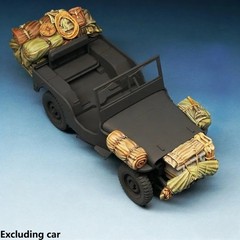 1/35 Resin Assembly Model Kit Military Jeep Heavy Load Stowage Set Parts
