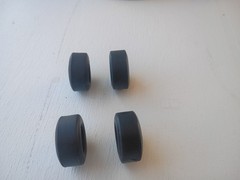 Goodyear Eagle Racing Tires/Wheels Lot of 4 Black Silver Yellow NEW 1/25th