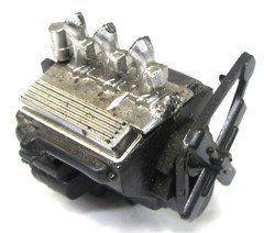 original 1960 Monogram PC60-149 BLACK WIDOW “T” partially built 1/24 model kit