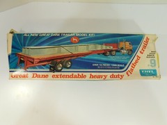 Ertl 1/25 Vintage Great Dane Extendable Heavy Duty Flatbed Trailer #8009