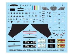 LEVEL 4 MODEL KIT 2022 CHEVROLET CORVETTE CONVERTIBLE 1/25 SCALE BY REVELL 14583