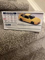 Rare Revell Acura Integra Type R 1/25 Scale Model Kit 85-2572 Hot Hatch