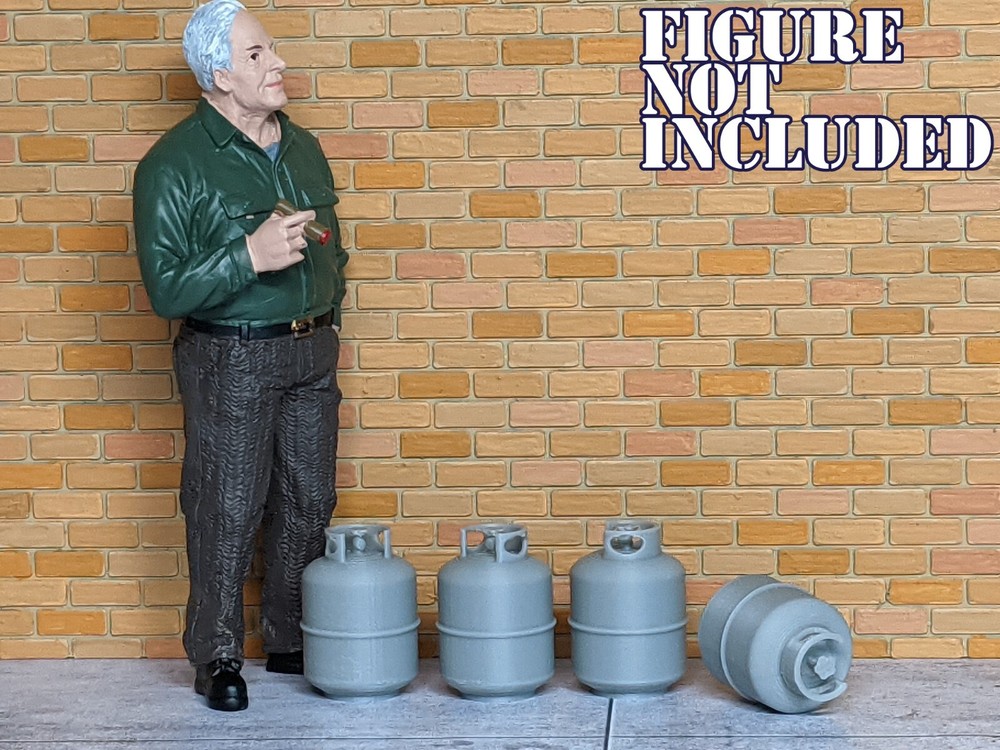 1/18 Scale Propane Tanks – Diorama Accessory (set of 4)