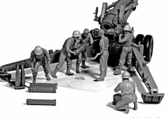 Master Box 3577 – 1/35 – WWII US Artillery Crew Plastic Model Kit For Kids