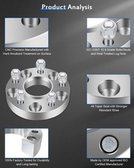 ECCPP 4PCS 25mm 1″ 5x120mm Hubcentric Wheel Spacers 5 Lug 72.56 Fits for E38