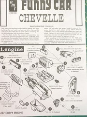 FOB 396 427 454 Chevy Gasser A/FX Blower ENGINE W Headers 1:25 LBR Model Parts