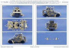 Galaxy D35026 1/35 M1278 JLTV-HGC Nato 3-color Camouflage Mask for SABRE 35A12