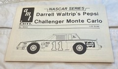 1/25 Scale AMT Darrell Waltrip Monte Carlo Stock Car Vintage Model Kit Open Box