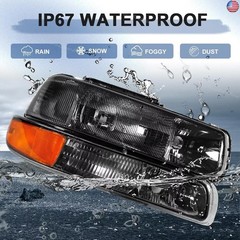 Headlights Compatible With 1999-2002 Chevy Silverado, 2000-2006 Chevy