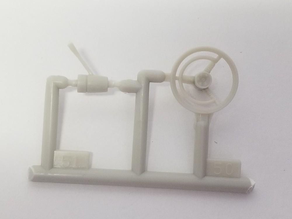 1958 Edsel Pacer STEERING WHEEL & COLUMN from AMT 1:25 Model Kit 58