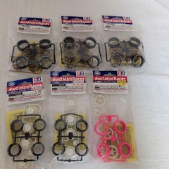 Mini 4WD Tires & Wheels 6-Piece Set (40th Anniversary, etc.)
