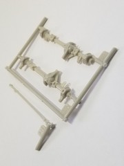 1972 FORD F350 Tow Truck FRONT AXLE (#376,377,378) for Moebius 1:25 Model Kit 72