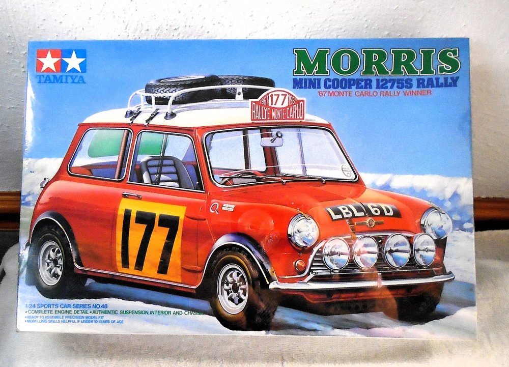 Tamiya 1/24 MORRIS Mini Cooper 1275S Rally Sport Car Series Model Kit 1984 Japan