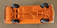 74 1974 CHEVY VEGA DEALER PROMO MODEL 1/25 SCALE PLASTIC MPC ORANGE **NO BOX**