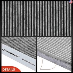 A-Premium 2-PC Cabin Air Filter with Activated Carbon Compatible with Hyundai