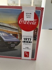 AMT Popper 1977 Ford Pinto with Coca Cola Coke Machine 1/25 Scale Model Kit NEW