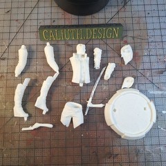 Female V Figurine 1/10 Cyberpunk 2077 DIY Kit 13 pcs FDM 3D Printed