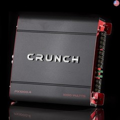 Crunch PX 1000.4 4 Channel 1000 Watt Amp A B Class Car Truck Motor Vehicle