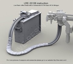 Live Resin 35106 1/35 M134D 3000 Round Vehicle Magazine