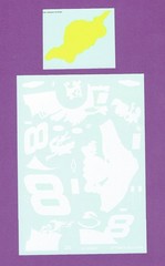 1/24 JWTBM 2002 #8 DALE EARNHARDT JR GOSSAMER BGN CHEVY DECAL SHEET