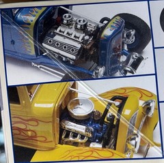 R32F5W Hemi & 302 Ford Engine Model Kit PARTS 1/25 MCM