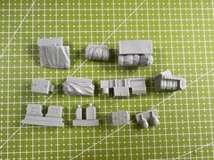 1/35 Cast Resin Model, Scene Model Making Tank Parts Modification Parts Gk, U…