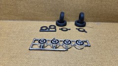 1972 Chevy Nova SS STOCK WHEELS & TIRES 1/25 scale NEW Model Kit PARTS AMT