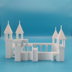 SSMODEL LYTPM003B 1/M Diorama Scenery Fantasy Misalignment Castle For Fishbowl