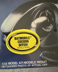 AMT ERTL 1989 BATMAN Movie Batmobile & Mail Away Cocoon Armored Shield