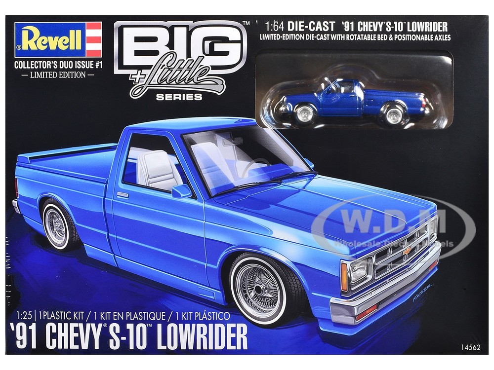 LEVEL 4 MODEL KIT 1991 CHEVROLET S-10 LOWRIDER PICKUP 1/25 SCALE BY REVELL 14562