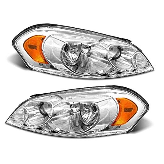 for 2006 2007 2008 2009 2010 2011 A-Chrome Housing Amber Reflector Clear Lens