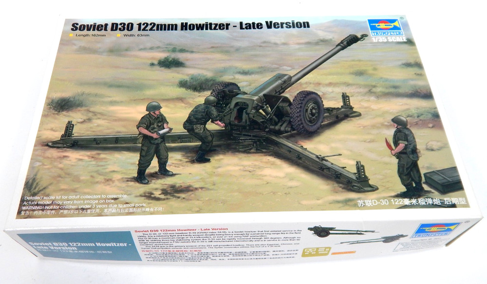 Trumpeter 1/35 Soviet D30 122mm Howitzer Late Version Model Kit 02329 Complete