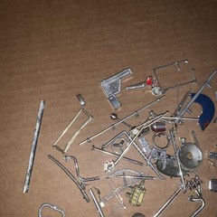 Vintage Junkyard Lot Plastic Model Car Chrome Parts & Pieces (Lot jy181)