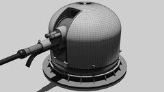 3D printing 1/100/200/350 Italian OTO Melara 76 mm gun Unpainted/1pc