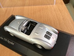 1/43 MINICHAMPS PORSCHE 550 , spider, silver, 1973, mint ++!