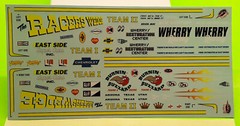 Decal Sheet Racers Wedge 1972 Chevy Pickup Truck 1/25 Hooker Headers Sponsor