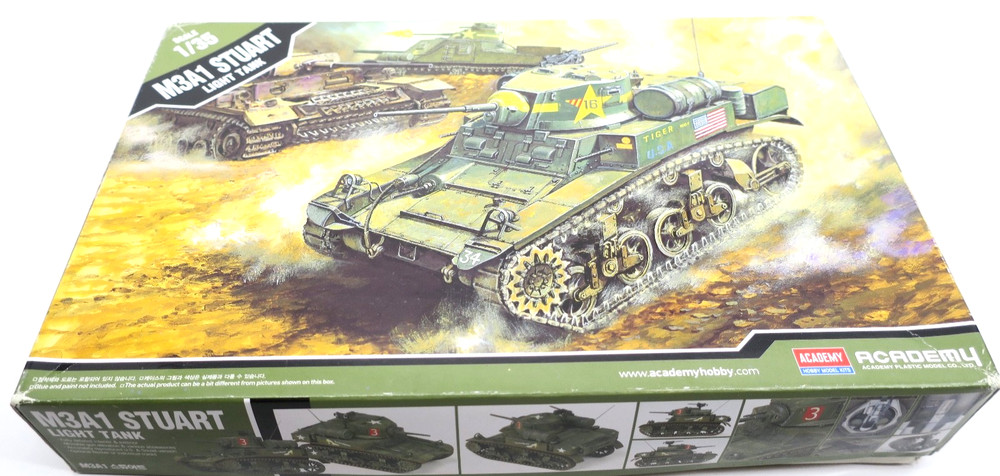 Academy 1/35 M3A1 Stuart Light Tank Model Kit #13269