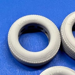 Artillery Wheels w/ Vintage Firestone Tires 1/25 1/24 – SOLD IN PAIRS