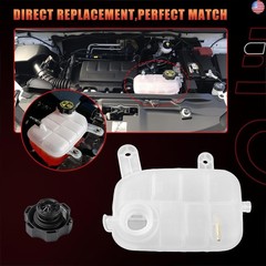 Engine Coolant Reservoir Tank With Cap, Radiator Overflow Tank Compatible With