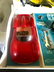 1966 MONOGRAM 1/24 FERRARI 330/P2 + FORD GT TIGER CHASSIS MODEL RACING CAR RARE!