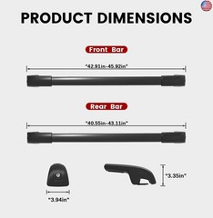 300lbs Roof Rack Cross Bars Compatible with Subaru Crosstrek 2024 2025 2026